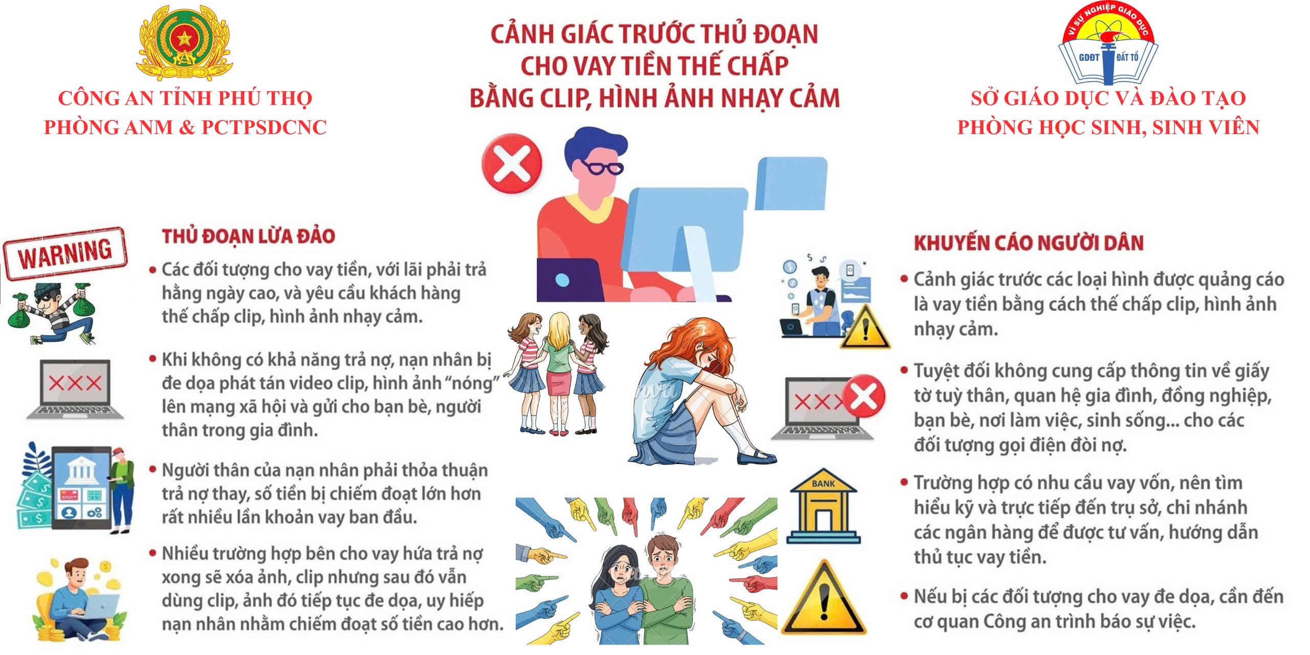 Cảnh giác với chiêu trò vay tiền thế chấp clip, hình ảnh nhạy cảm